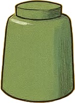 a green vase with a black handle.jpg